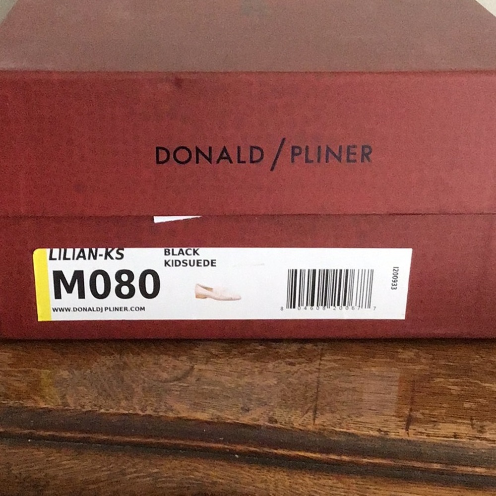 Donald Pliner Lilian-KS Black Kid suede and Fur Loafer - Picture 7 of 7